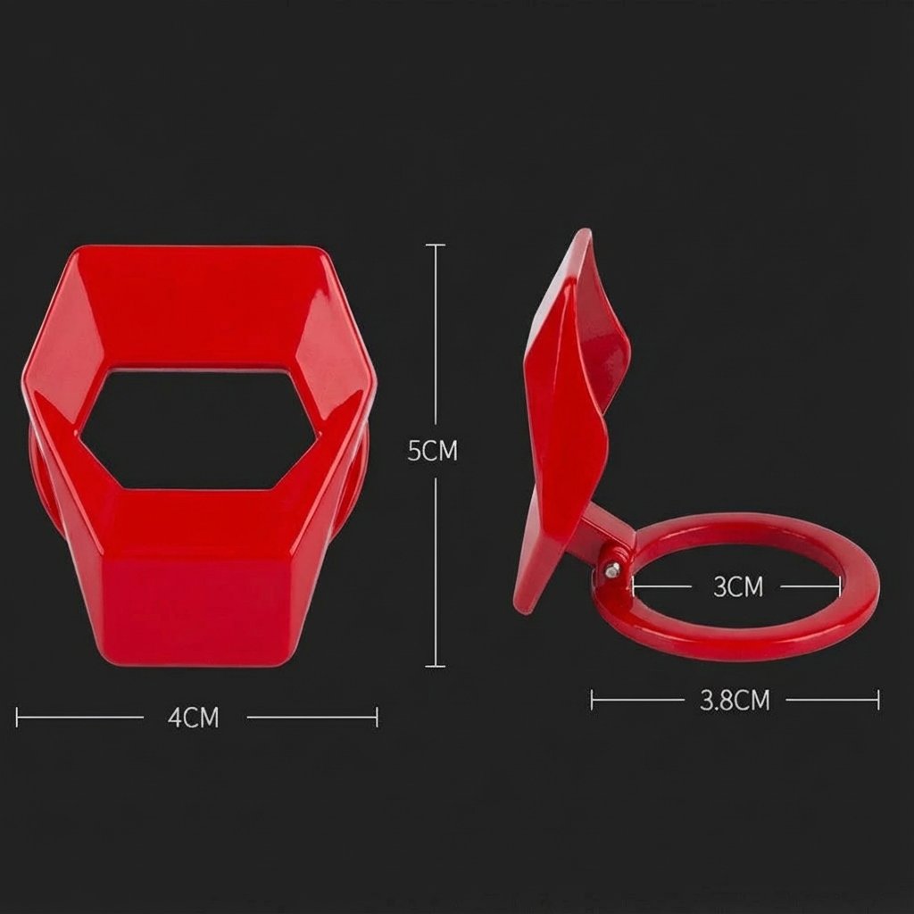 Gloss Red Engine Start/Stop Push Button Cover Trim