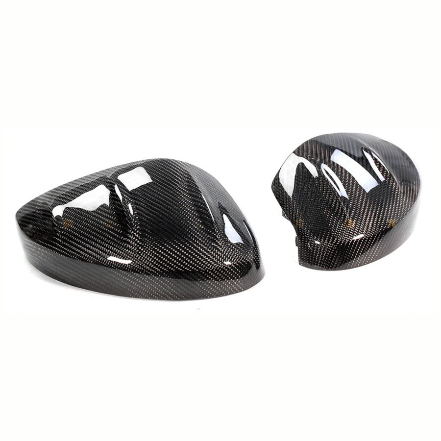 Real carbon fiber mirror caps with 3K weave finish for Honda Civic (4)