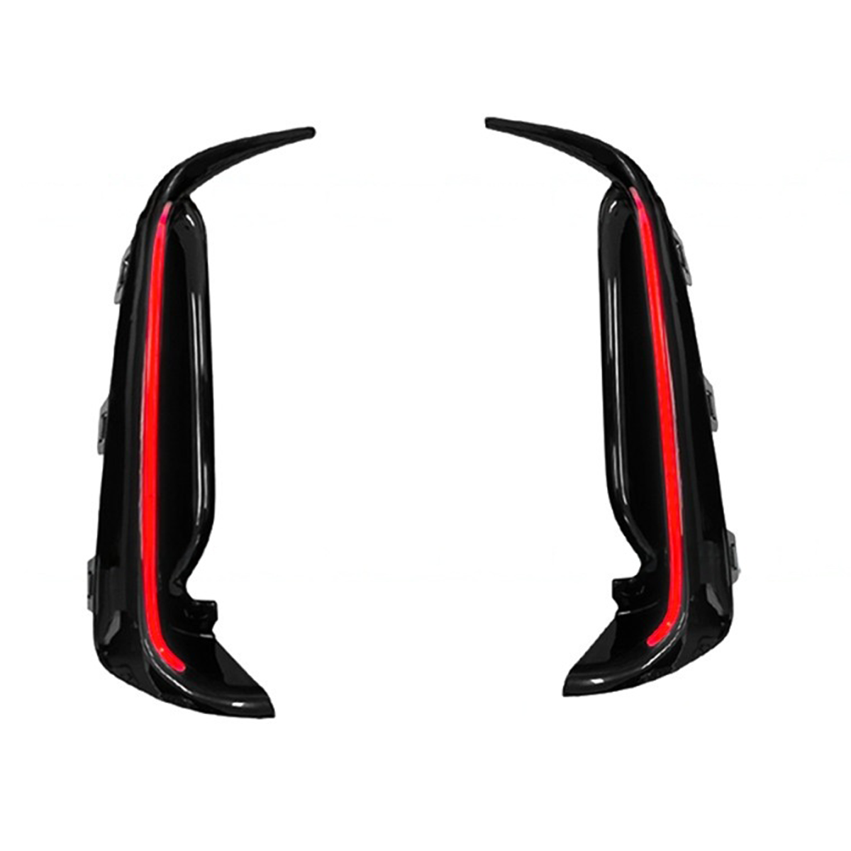 Smoked LED DRL bumper lights with black housing and smoked lens for Honda Civic Type R (6)