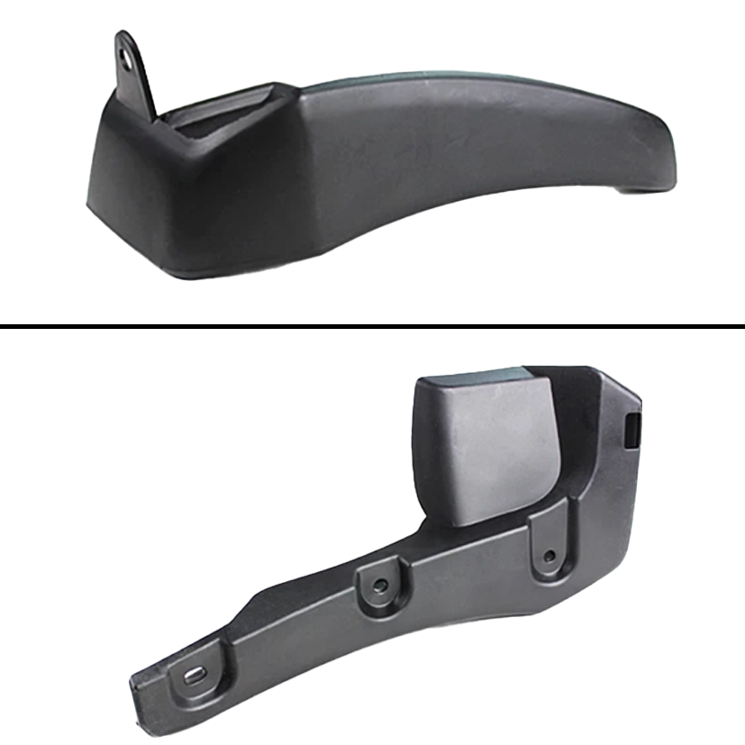 Four-piece black plastic mud flaps for 2016-2021 Honda Civic with hardware included (2)