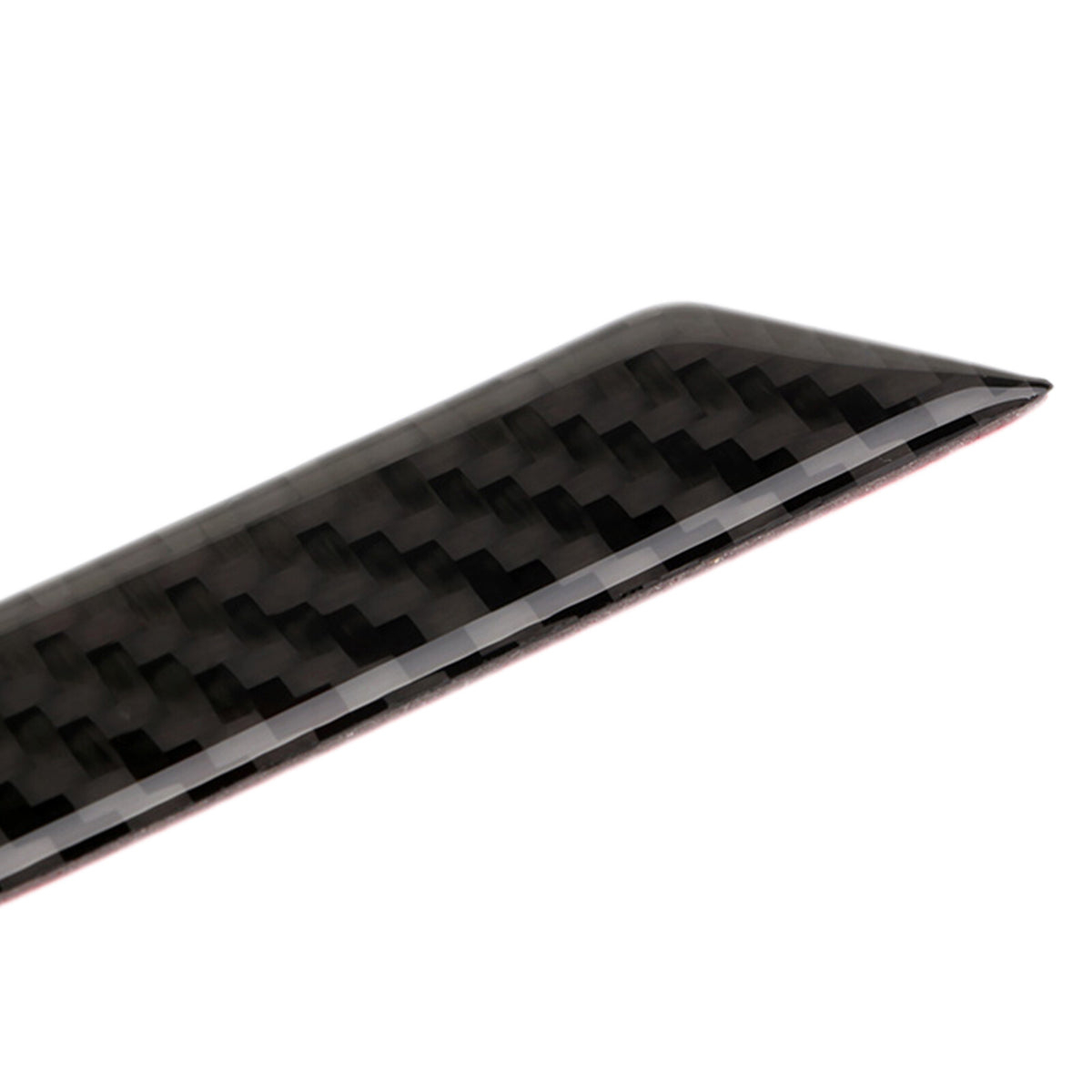 Carbon fiber center console storage box cover trim with premium gloss finish. (6)