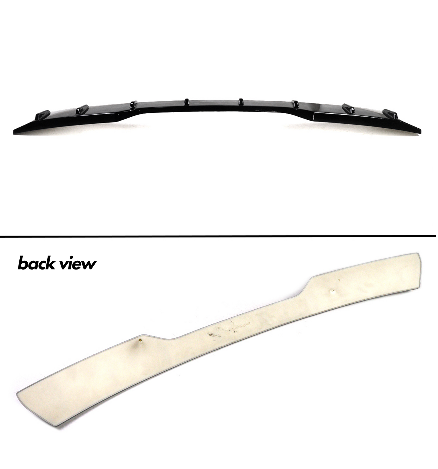 Gloss black rear roof spoiler with shark fin aerodynamic design for Honda Civic Hatchback (5)