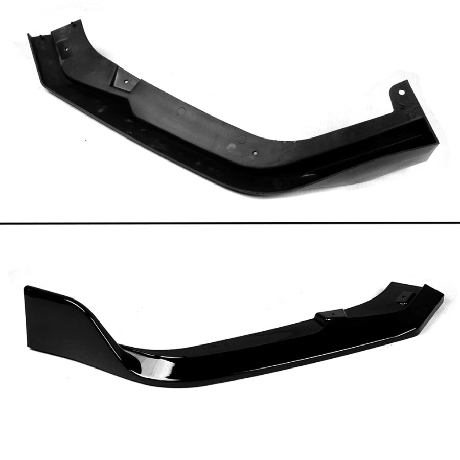 Gloss black 3-piece front lip splitter for 2022-2024 Honda Civic (6)