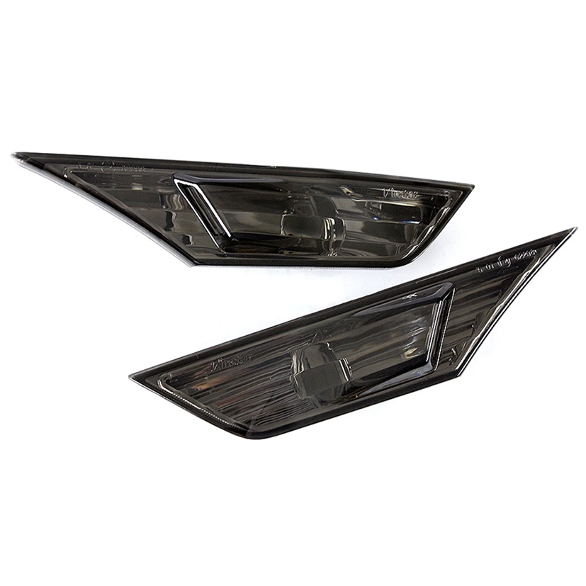 Smoked side markers with black housing for Honda Civic (4)