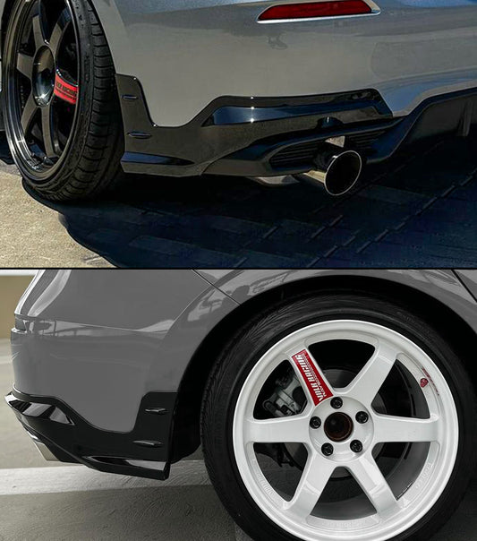 MUG Style Rear Bumper Apron Spats for 2022-24 Honda Civic 11th Gen Hatchback