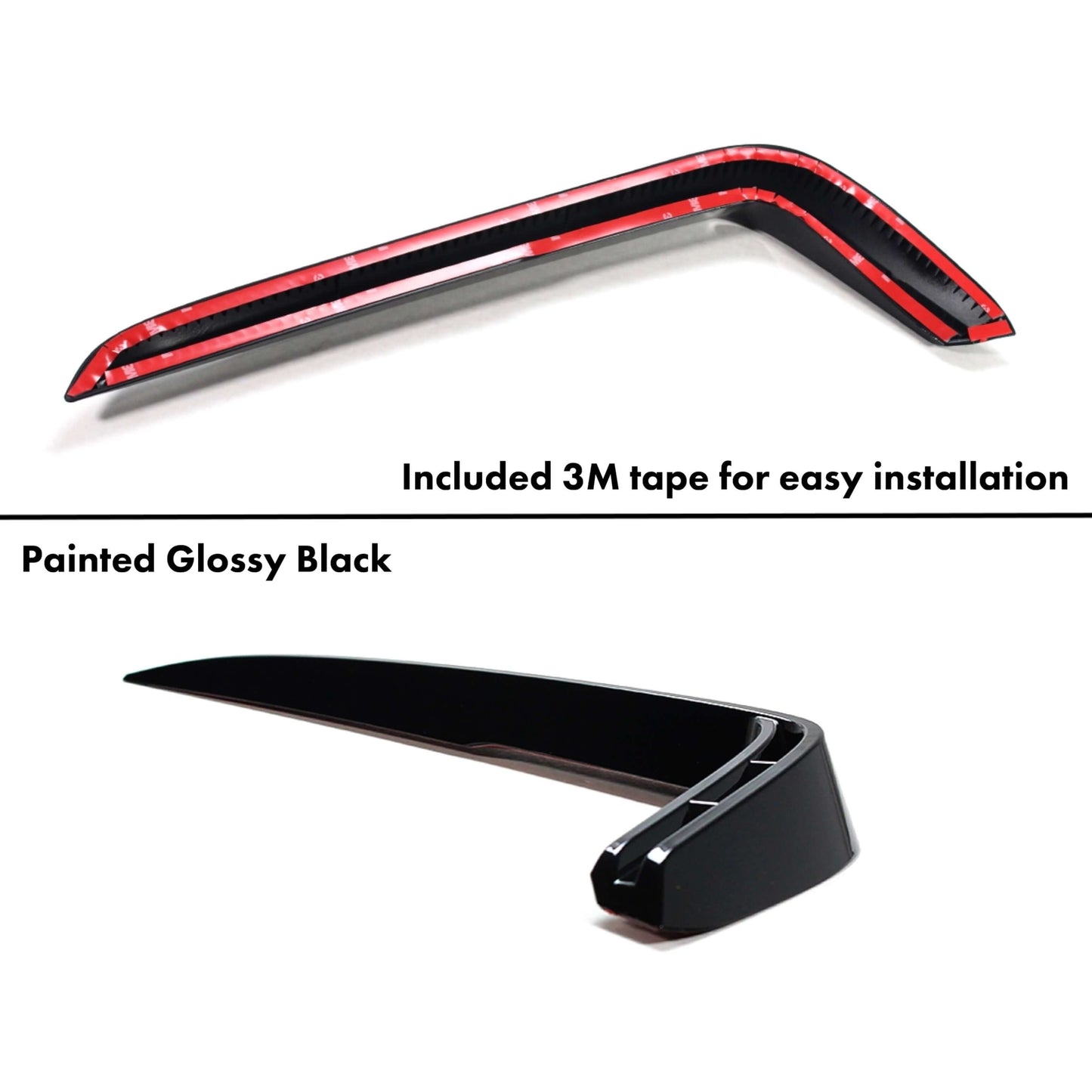 Glossy black fog light trim covers for Honda Accord (3)