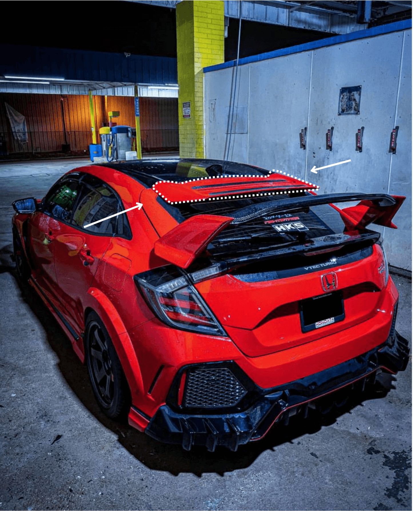 UMS Roof spoiler extension