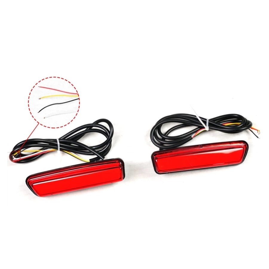 Red lens LED sequential rear lights for Honda Civic (4)