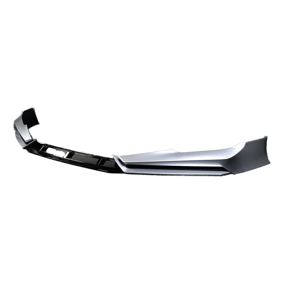 Akasaka V2 three-piece front bumper lip kit with San Marino Red side splitters and black center panel (6)