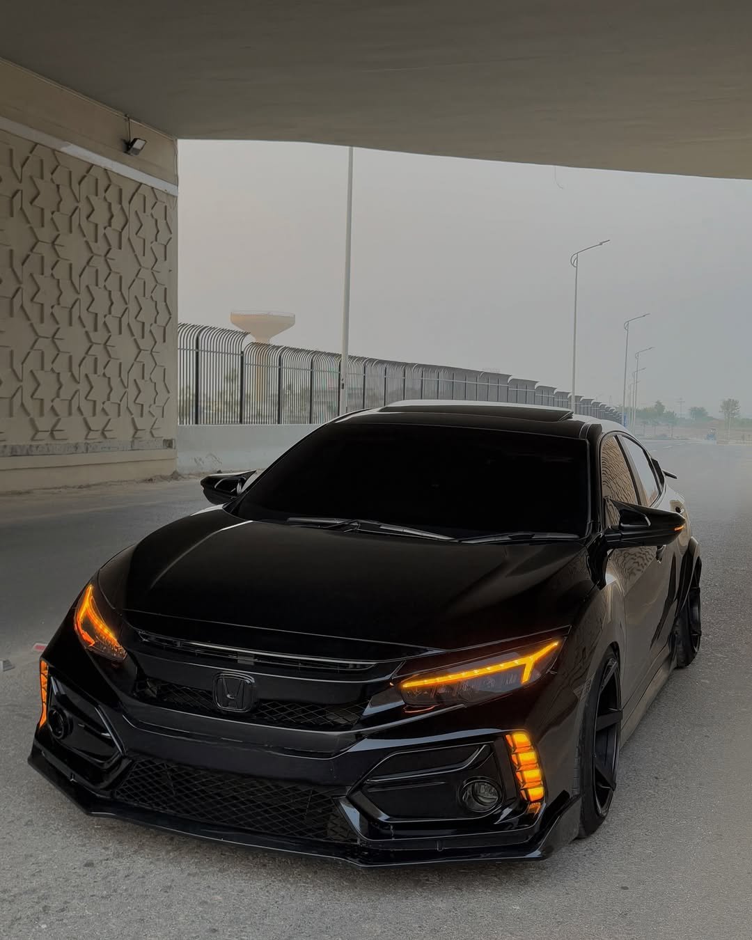Type R Style Front Garnish Lights for 2016-2021 Honda Civic