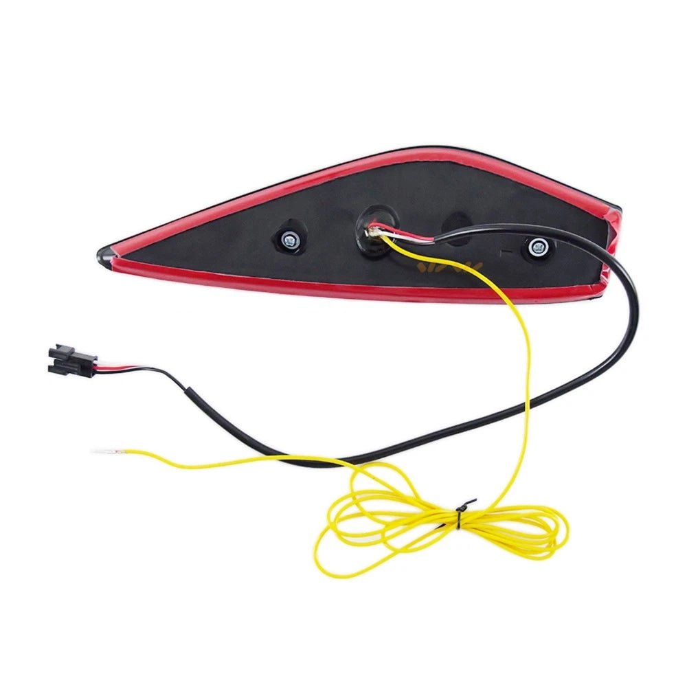 Pair of sequential LED fog light units with white DRL rings and amber sequential indicators (10)