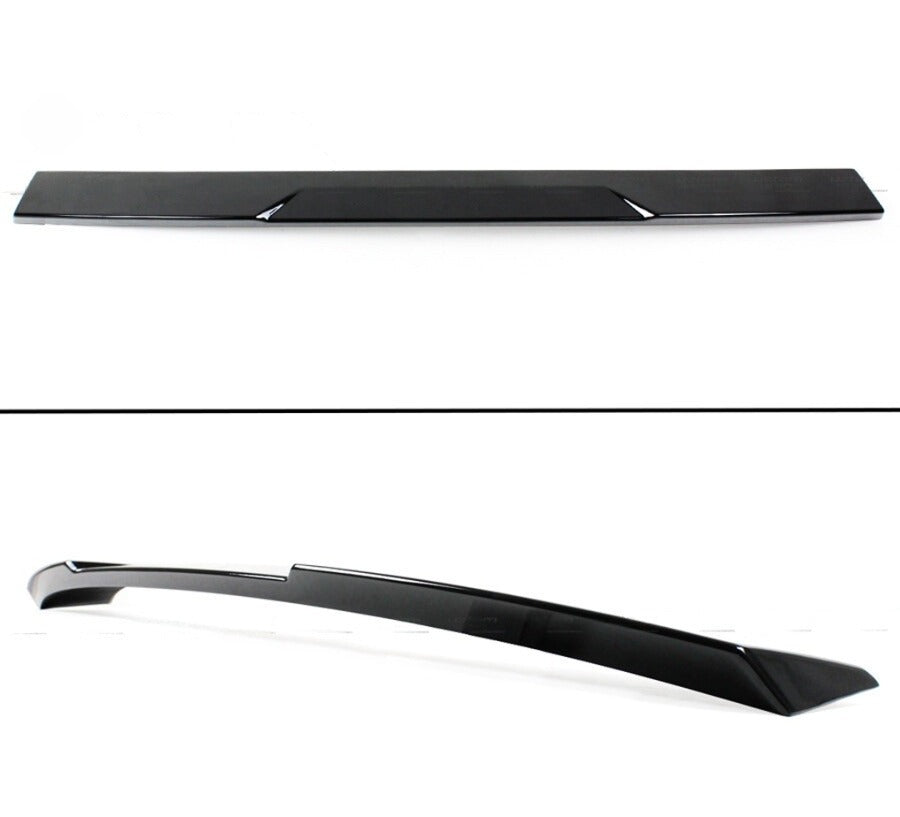 Gloss black M-style roof spoiler installed on Honda Civic sedan (4)