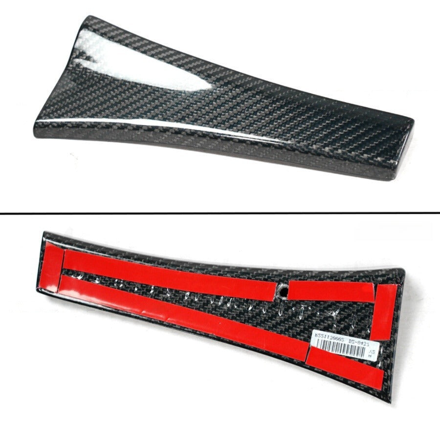 Real carbon fiber front bumper lip splitter with center lip and corner winglets installed on Toyota GR86 (7)