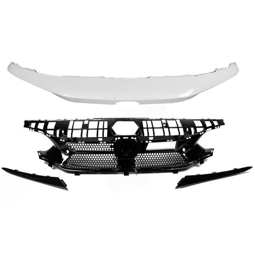 V Style hood trim and grille combo for 2022-2024 Honda Civic front end (9)