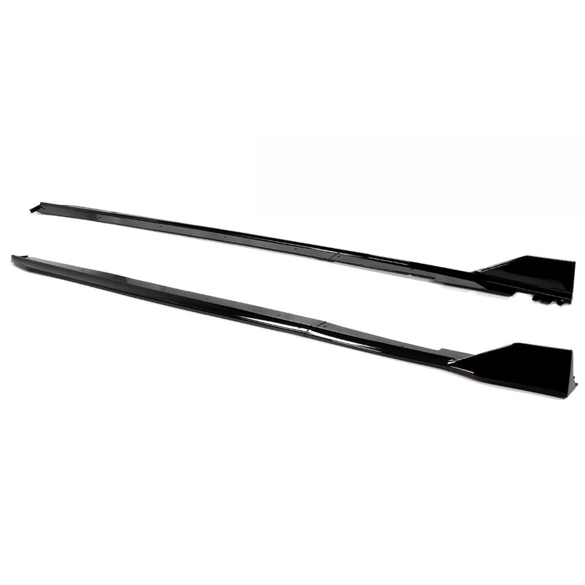 Gloss black Type-R side skirt extension for Honda Civic (2)
