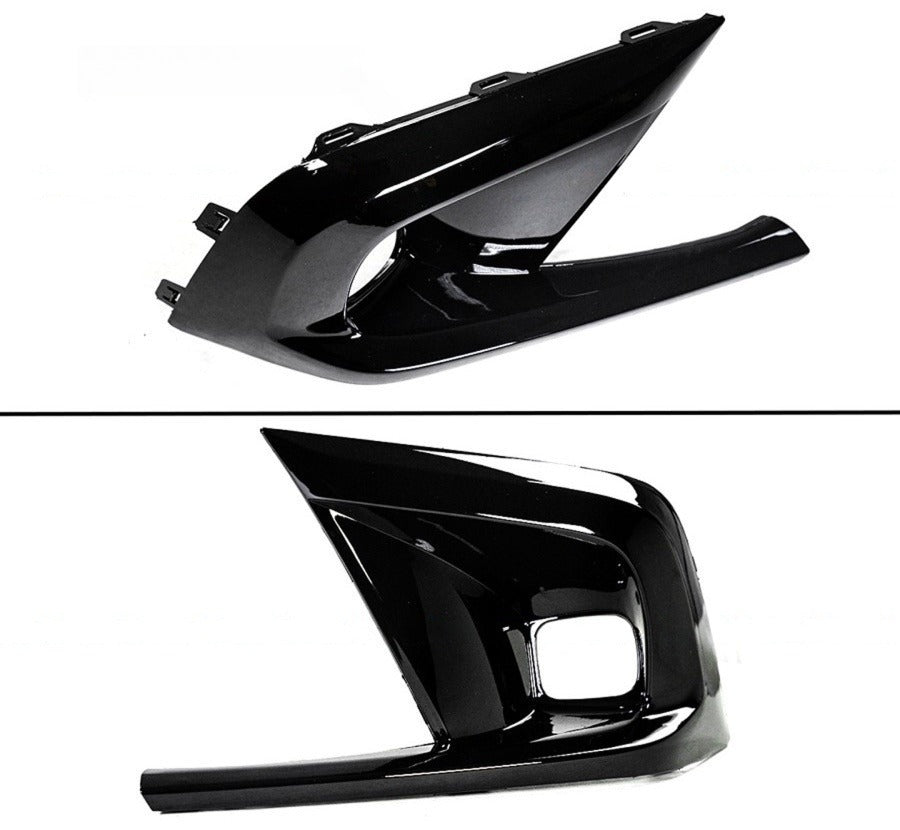 Gloss black fog light bezel covers for 2022-2024 Honda Civic (1)