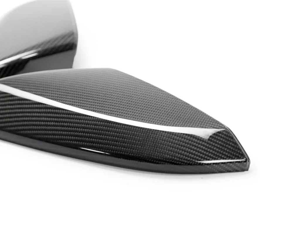 Glossy carbon fiber mirror covers installed on 2016-2021 Honda Civic (4)