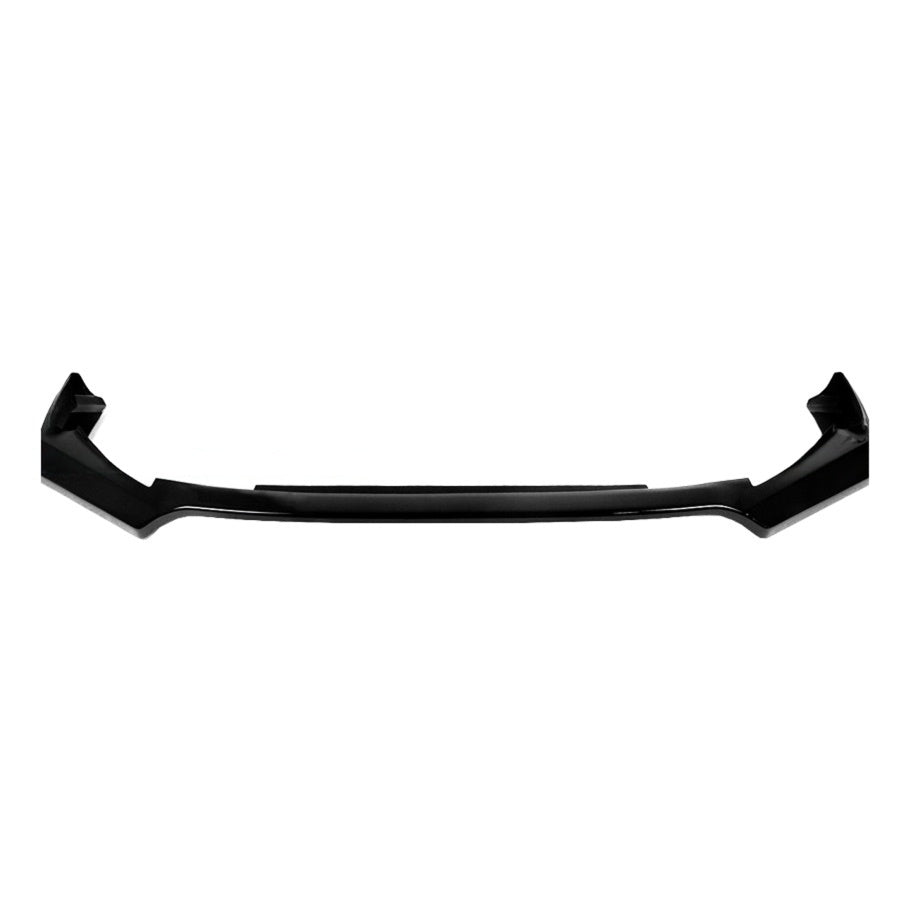Gloss black front bumper lip for Honda Civic, installed on vehicle front end (4)