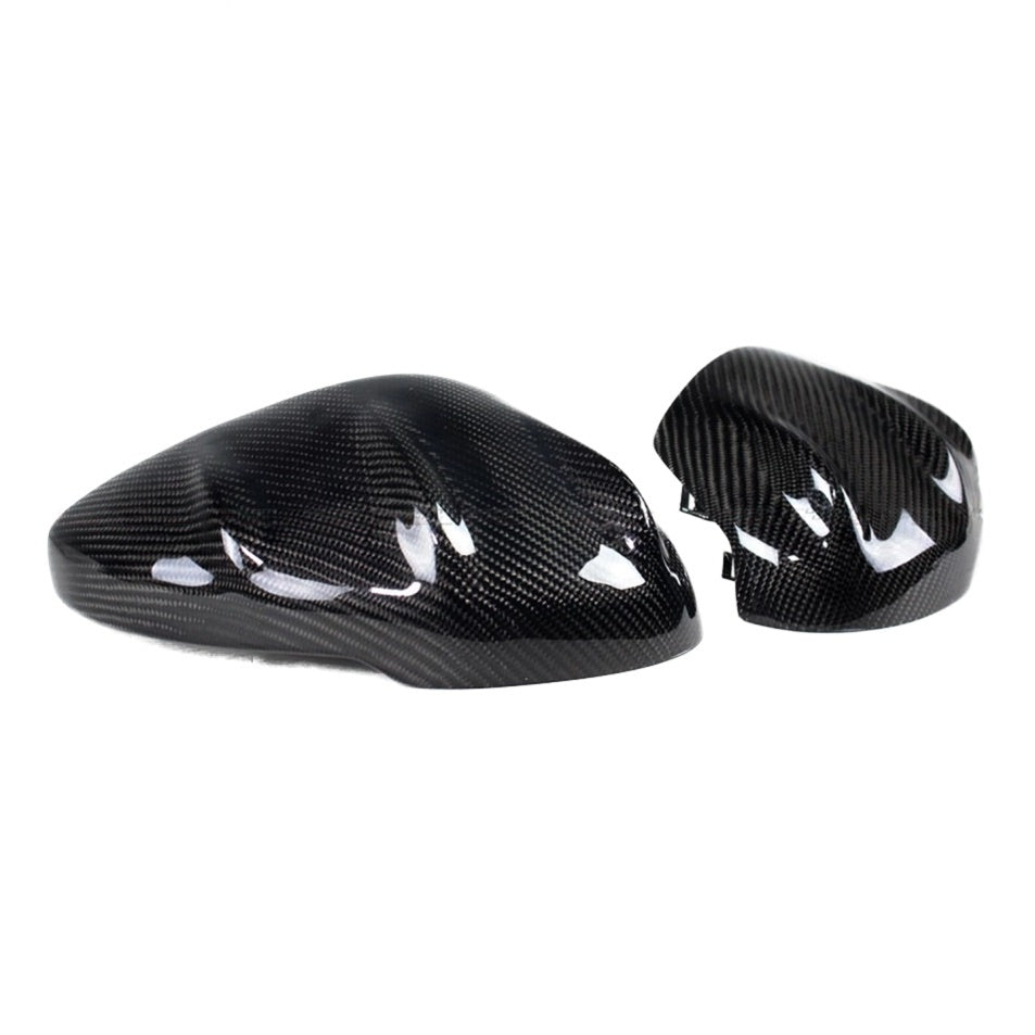 Pair of carbon fiber Mugen style mirror caps