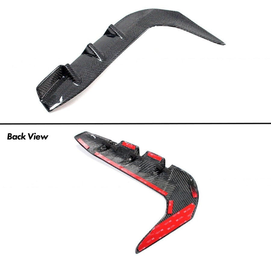 Pair of real carbon fiber front fender side vent garnish covers for Toyota GR86 (6)