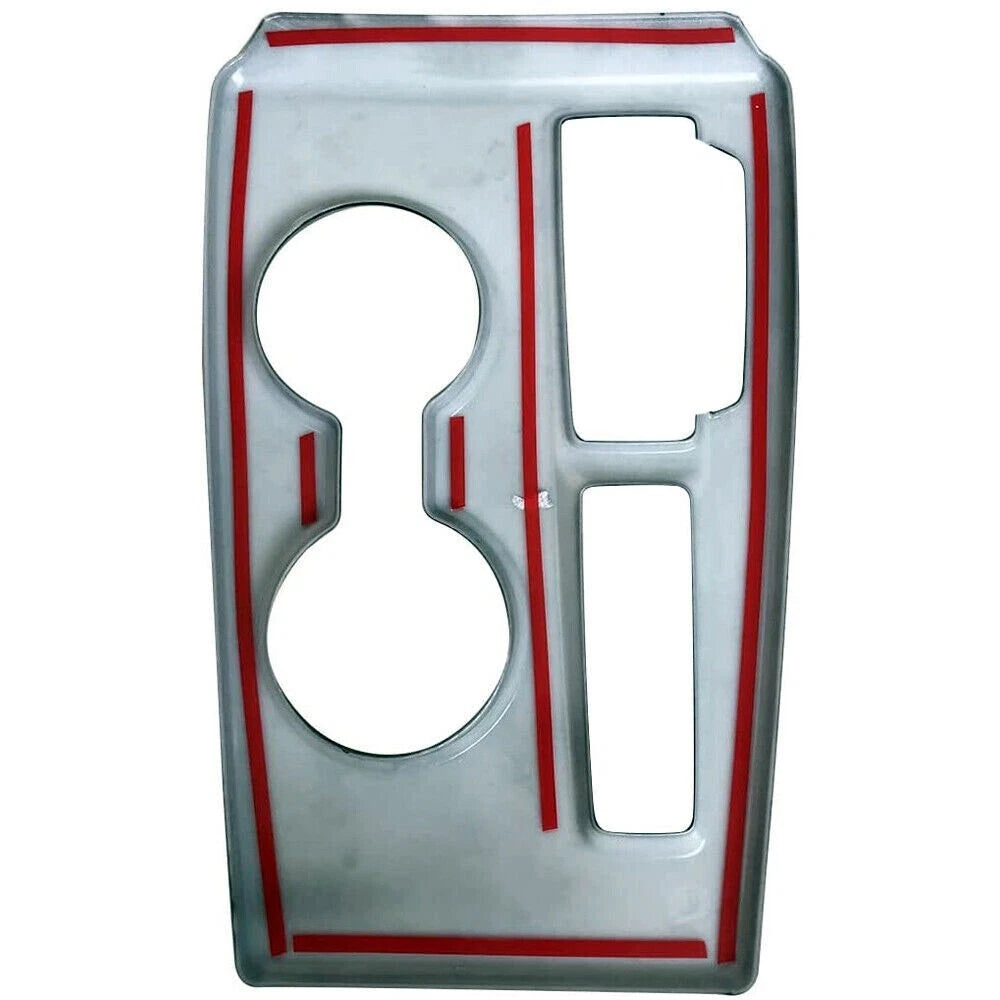 Glossy carbon fiber gear panel cover for Honda Civic (8)