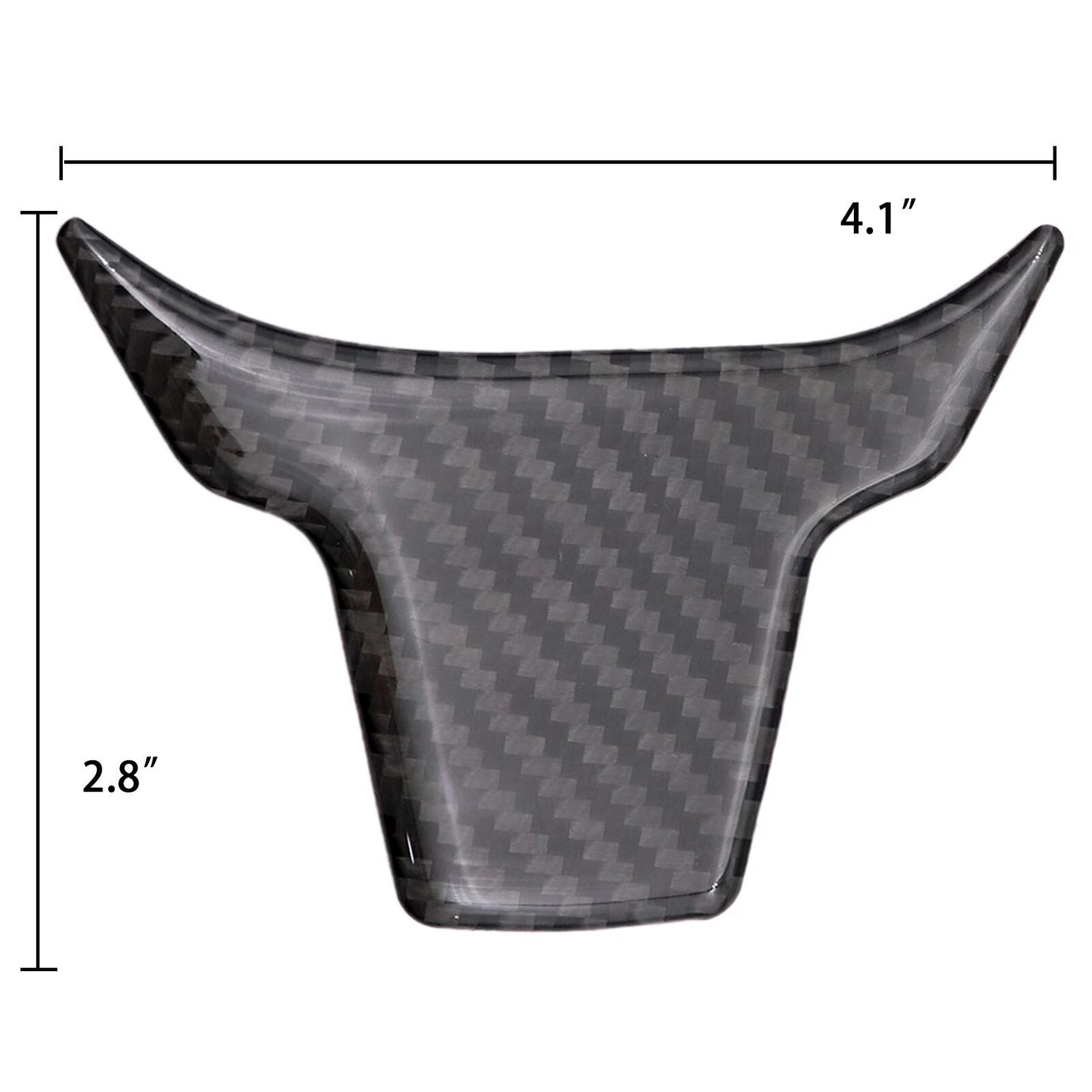 Real carbon fiber steering wheel trim overlays for car interior (4)