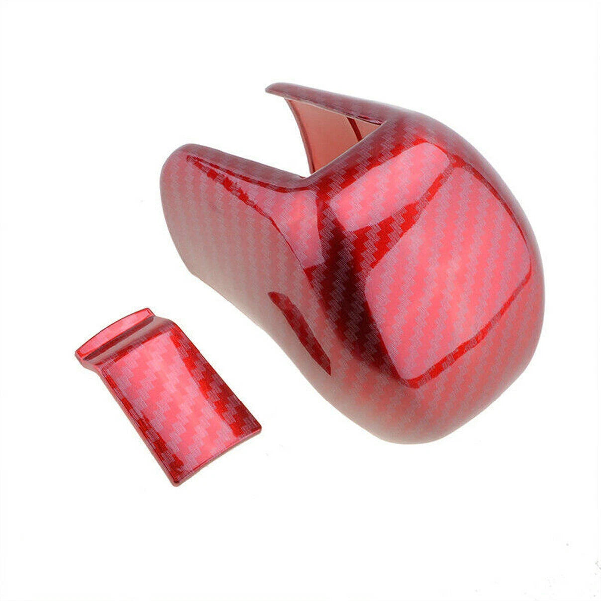 Carbon fiber-style gear shift knob cover for Honda Civic (10)