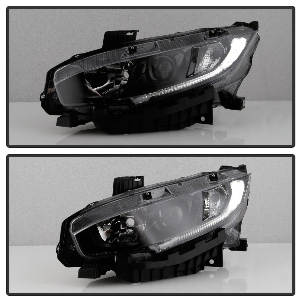 OEM Style Halogen Headlights for 2016-2021 Honda Civic