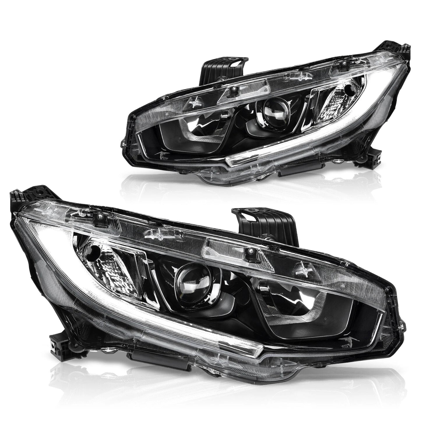 OEM Style Halogen Headlights for 2016-2021 Honda Civic