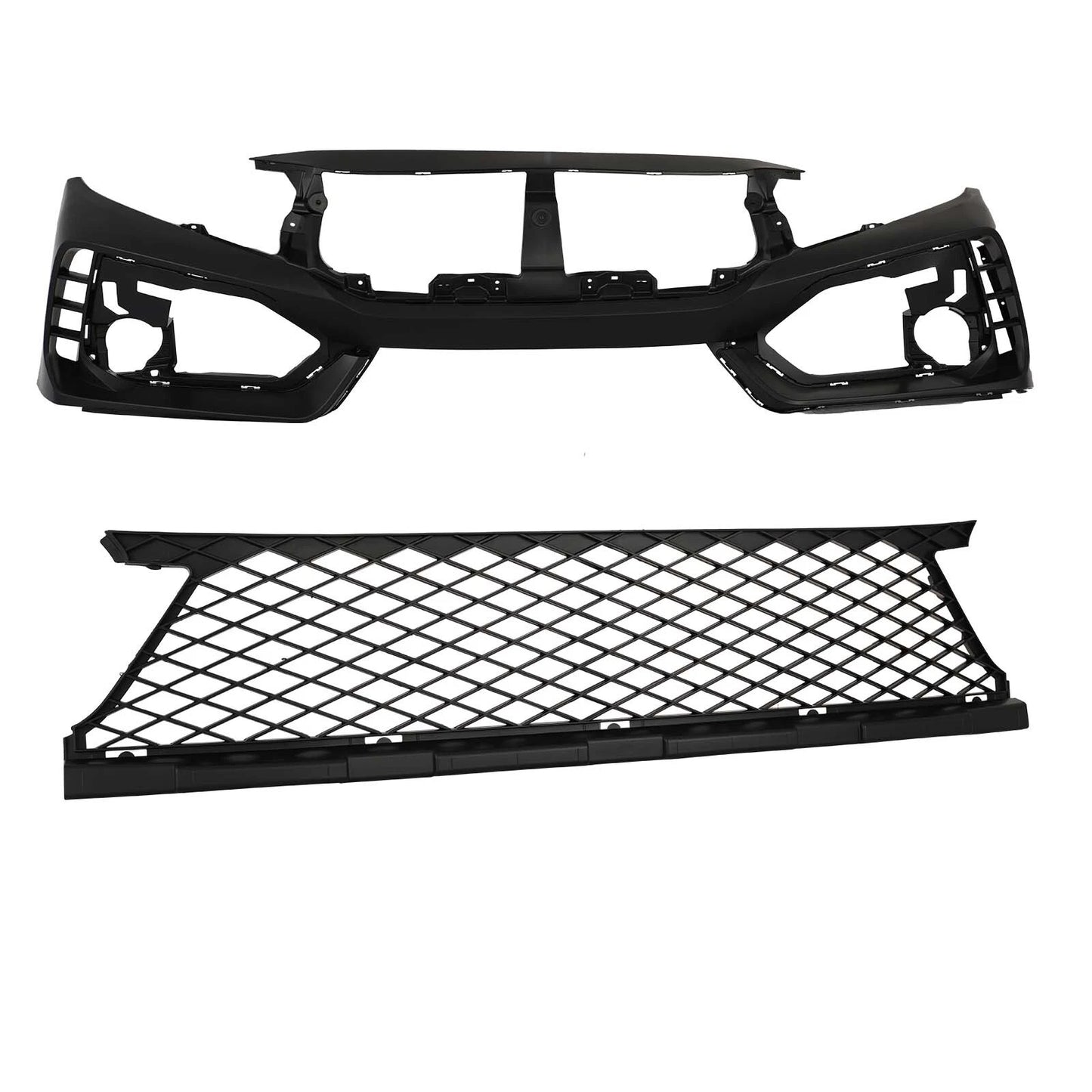 Type R Style Front Bumper V1 for 2016-2021 Honda Civic