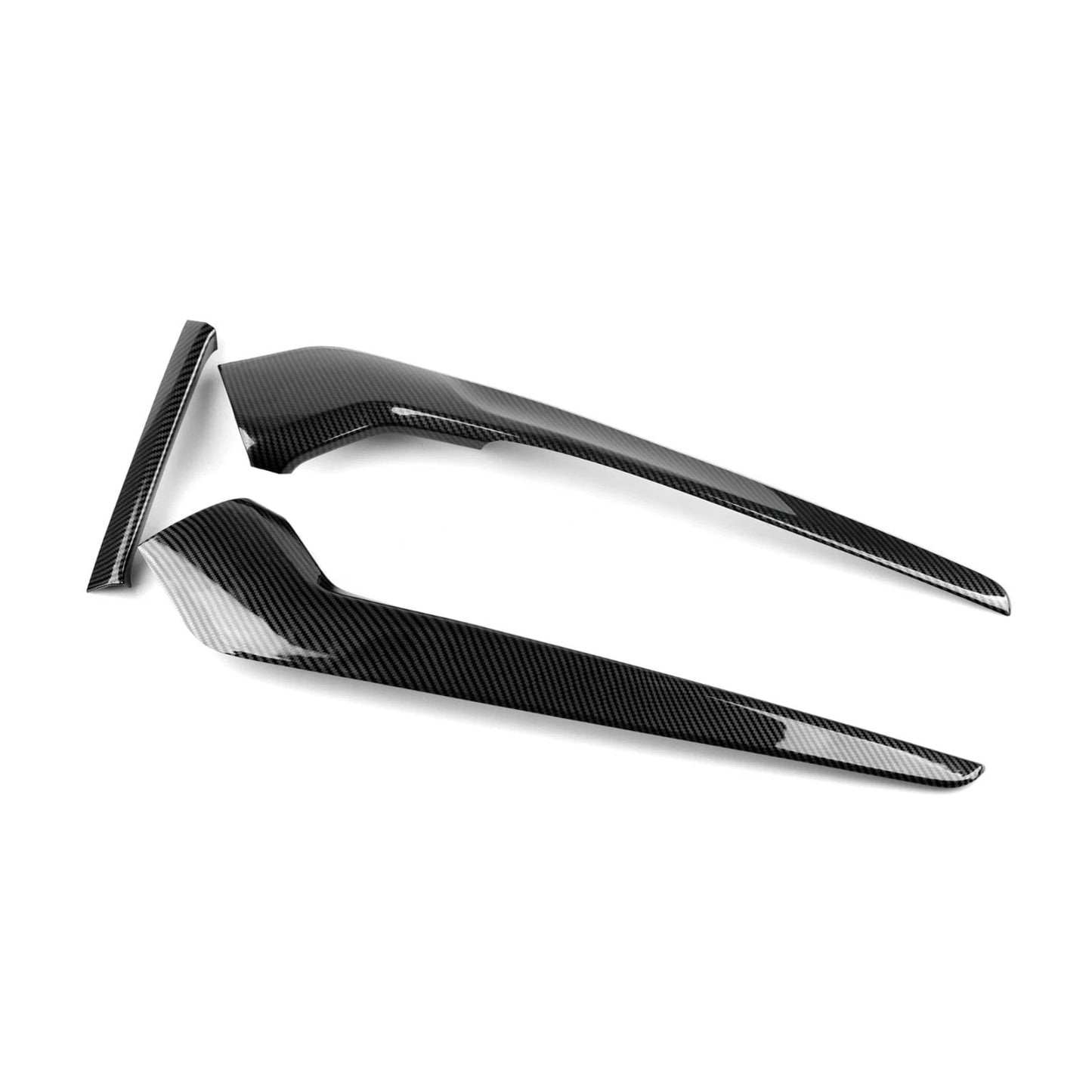 Carbon fiber gear shift panel side covers installed on 2022-26 Honda Civic center console (3)
