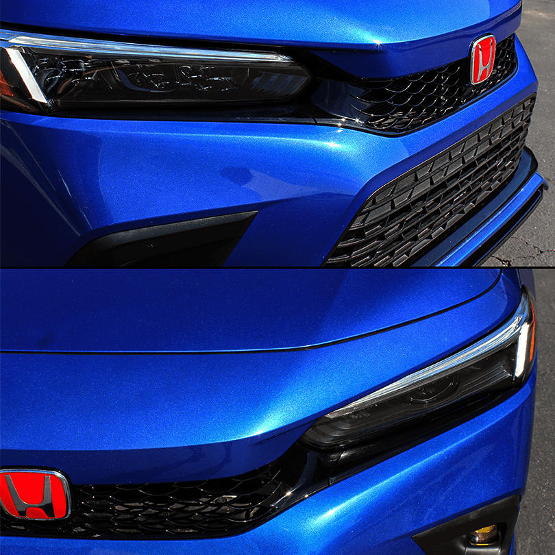 Front Bumper Upper Grille Kit For 2022-2023+ Honda Civic Sedan (4D) – Black, 3-Piece, Hps-carparts