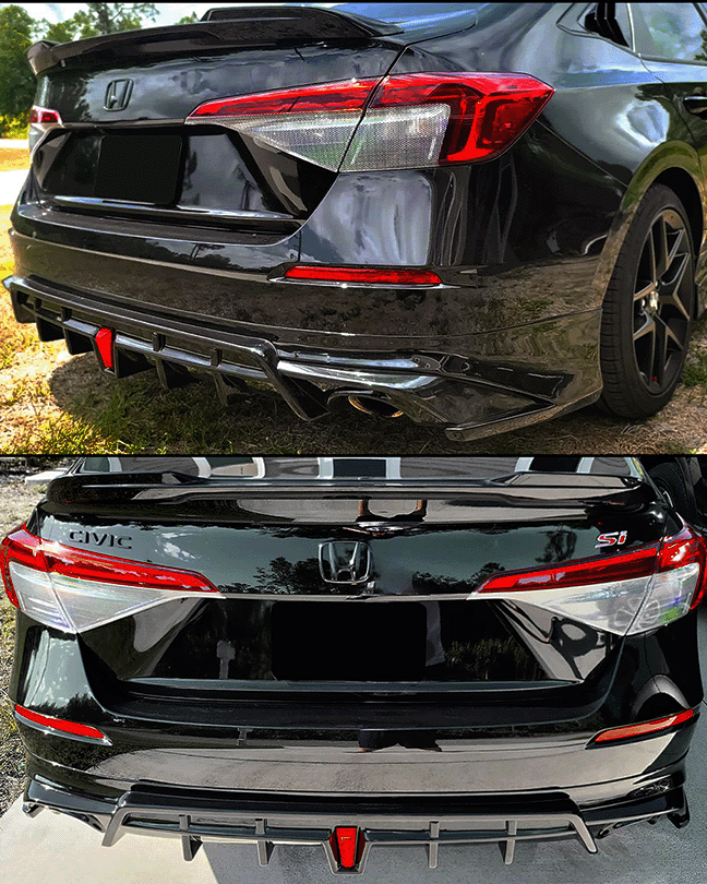 "YOF" Rear Diffuser Honda for 2022+ Honda Civic