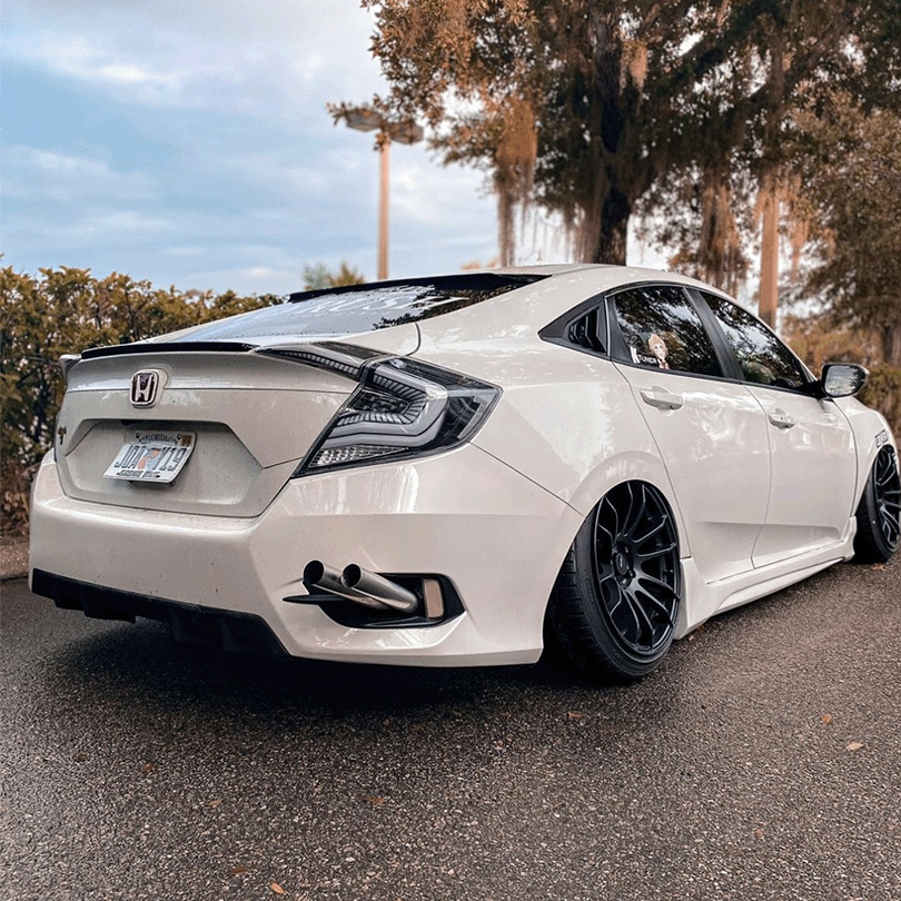 Clear Galaxy Sequential Taillights for 2016-2021 Honda Civic Sedan