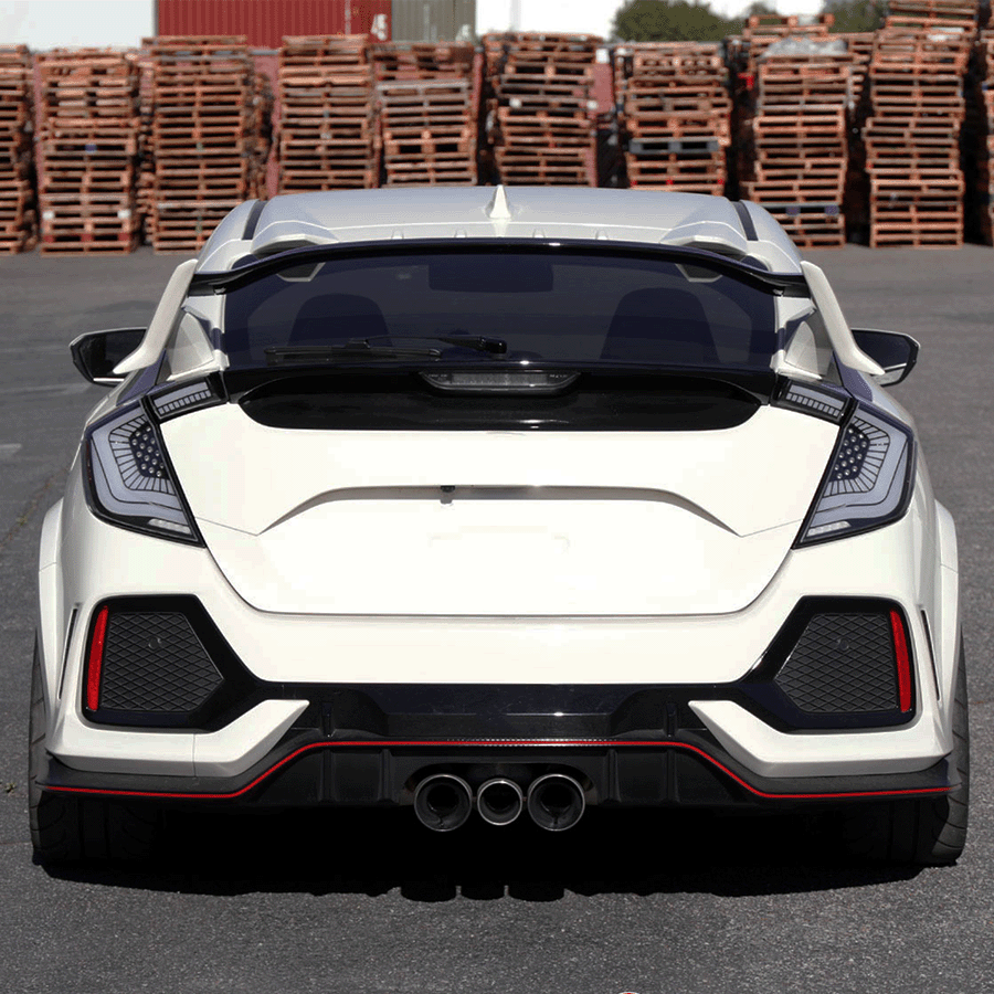 Galaxy White Taillights for 2016-2021 Honda Civic Hatch