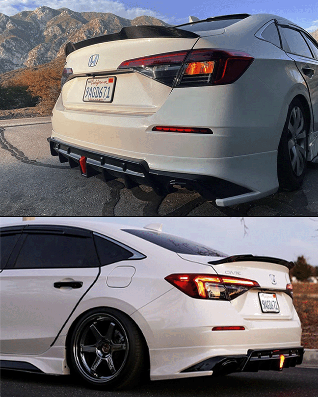 "YOF" Rear Diffuser Honda for 2022+ Honda Civic