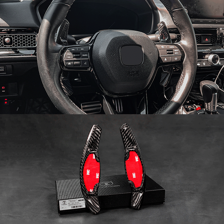 Real Carbon Fiber Paddle Shifters for 2022+ Honda Civic