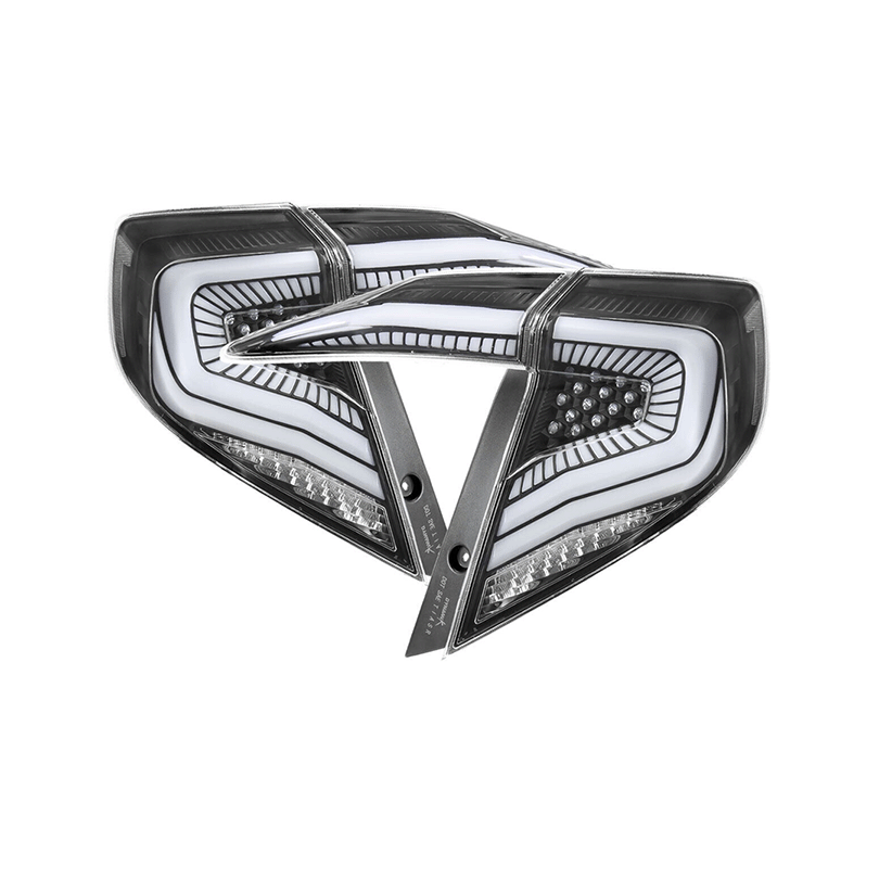 Clear Galaxy Sequential Taillights for 2016-2021 Honda Civic Sedan