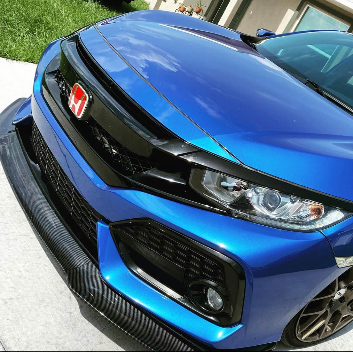 UMS Front Bumper 3pc Lip for 2016+ Honda Civic Si/FK7 Hatch