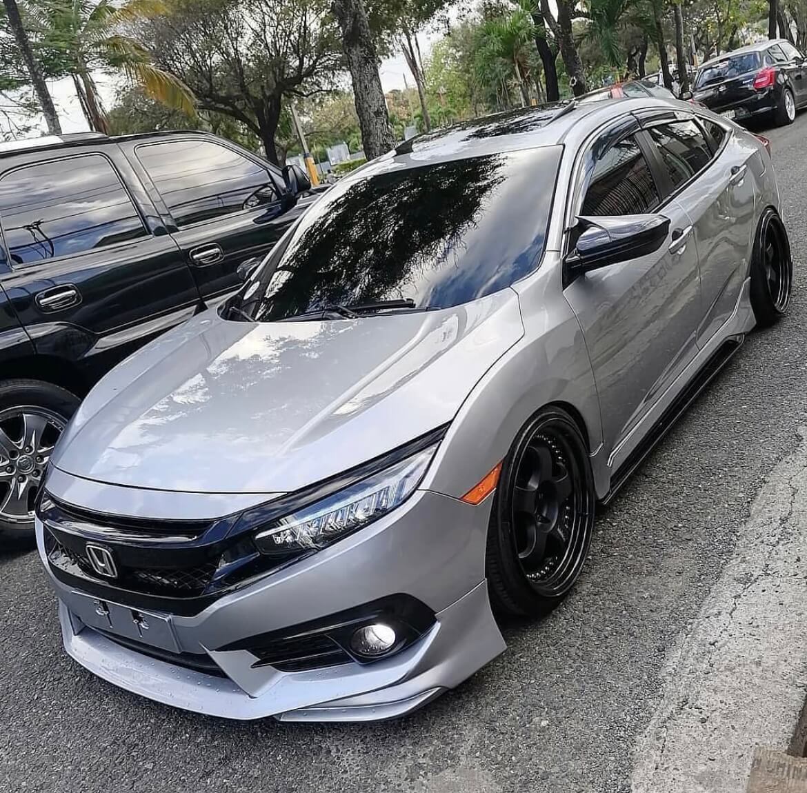 Spiked Mirror Caps for 2016-2021 Honda Civic