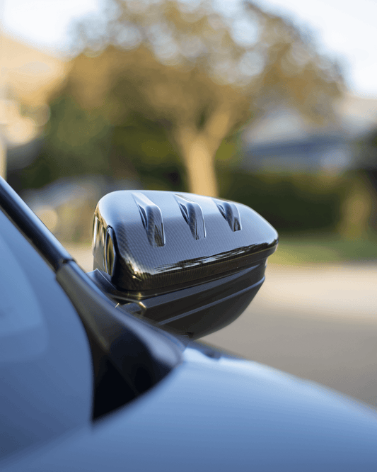 Mugen Style Carbon Fiber Mirror Caps