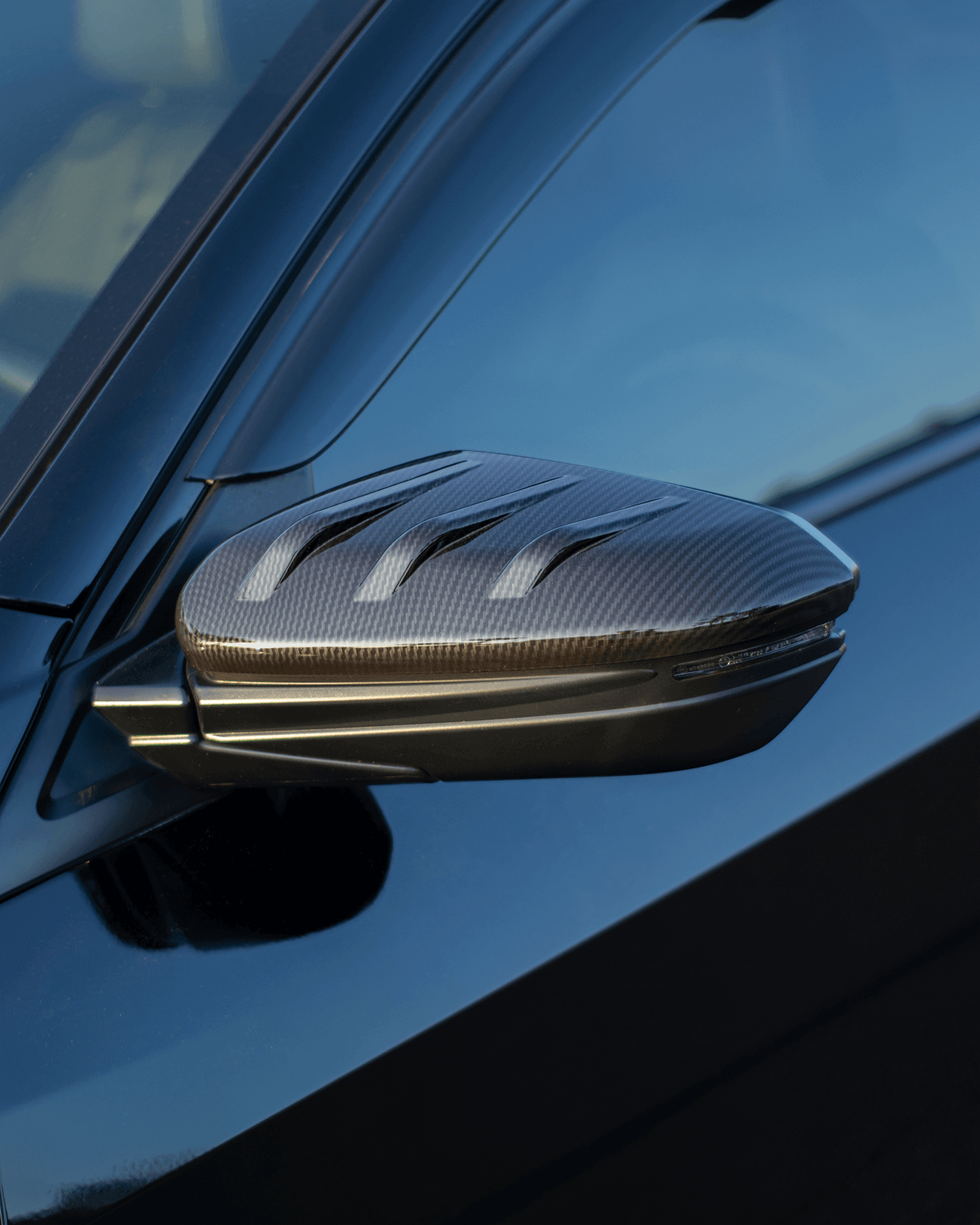 Mugen Style Carbon Fiber Mirror Caps