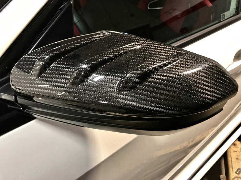 Real Carbon Fiber Mugen Mirror Caps