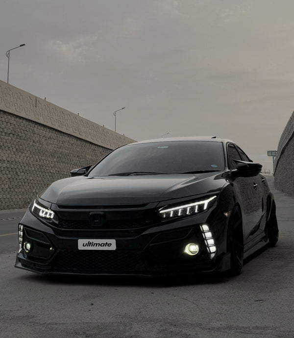 Type R Style Front Garnish Lights for 2016-2021 Honda Civic ...