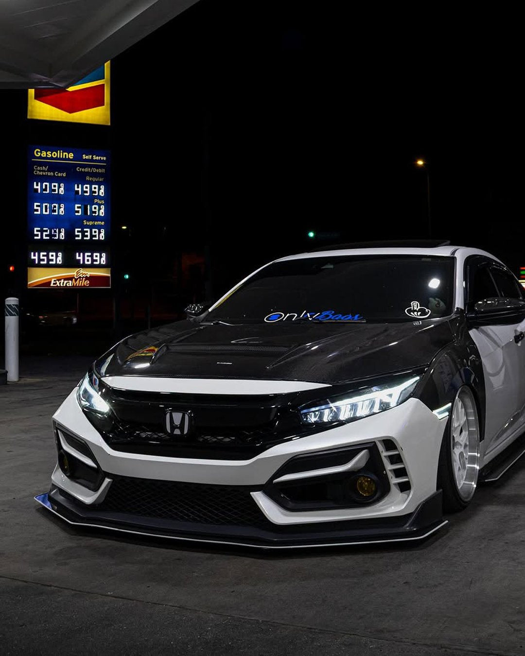 Type R Style Front Bumper V2 for 2016-2021 Honda Civic
