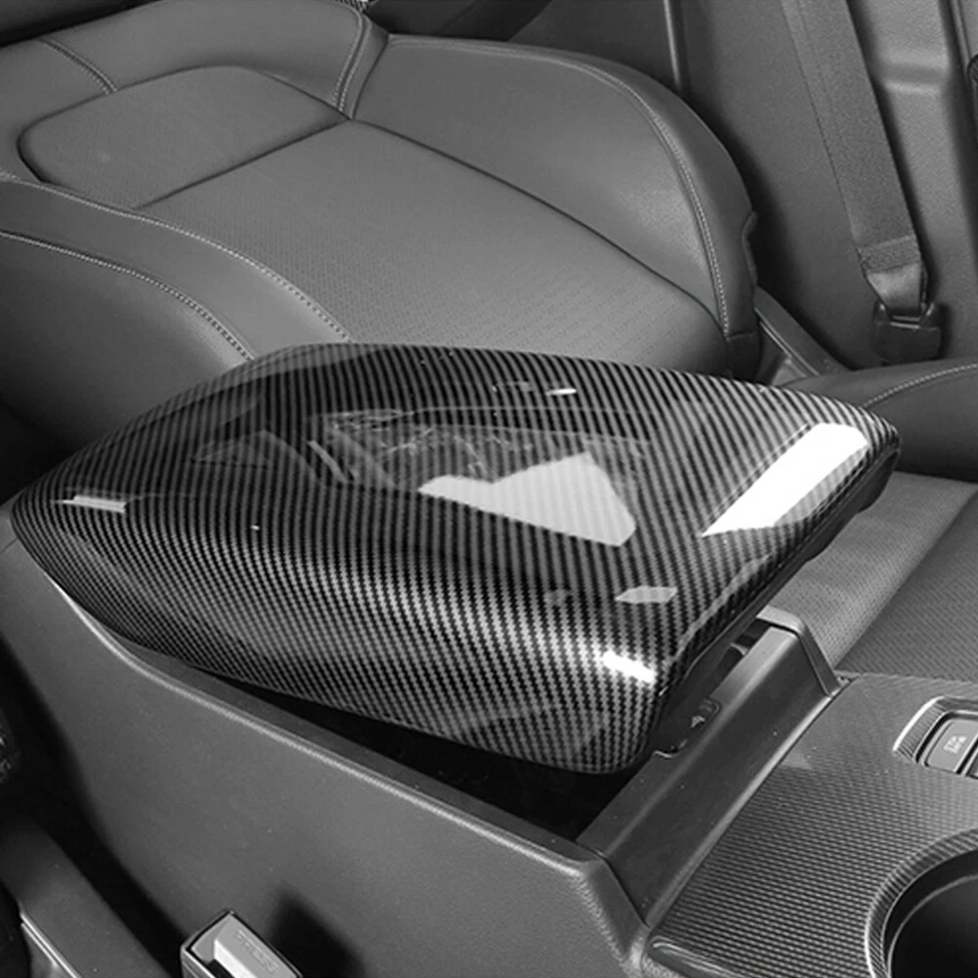 Carbon Fiber Style Center Armrest Cover [for 2022-26 Honda Civic]