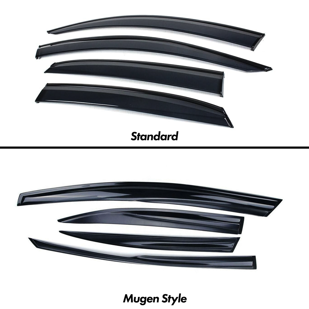Smoked window visors installed on 2016-2021 Honda Civic sedan (13)