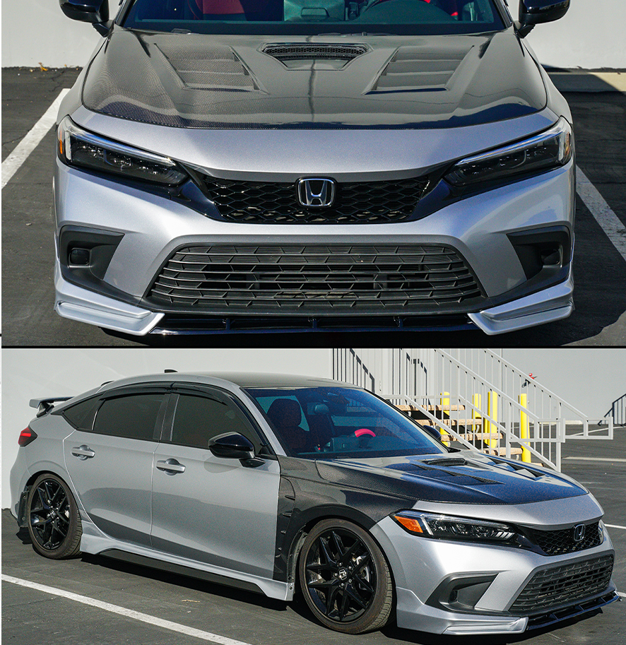 Type R Style Front Grill [for 2022–2024 Honda Civic]