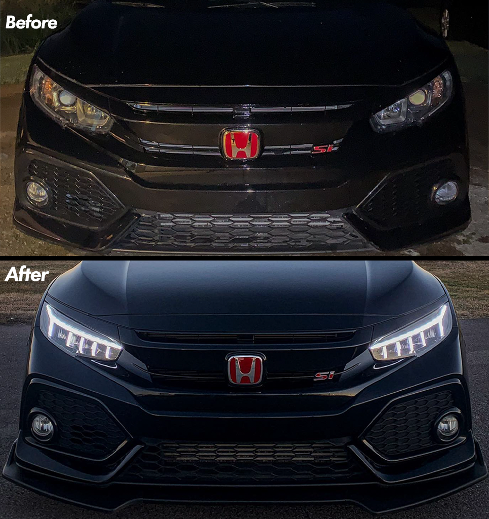 Full Sequential Dragon LED Headlights [for 2016-2021 Honda Civic 10th Gen]