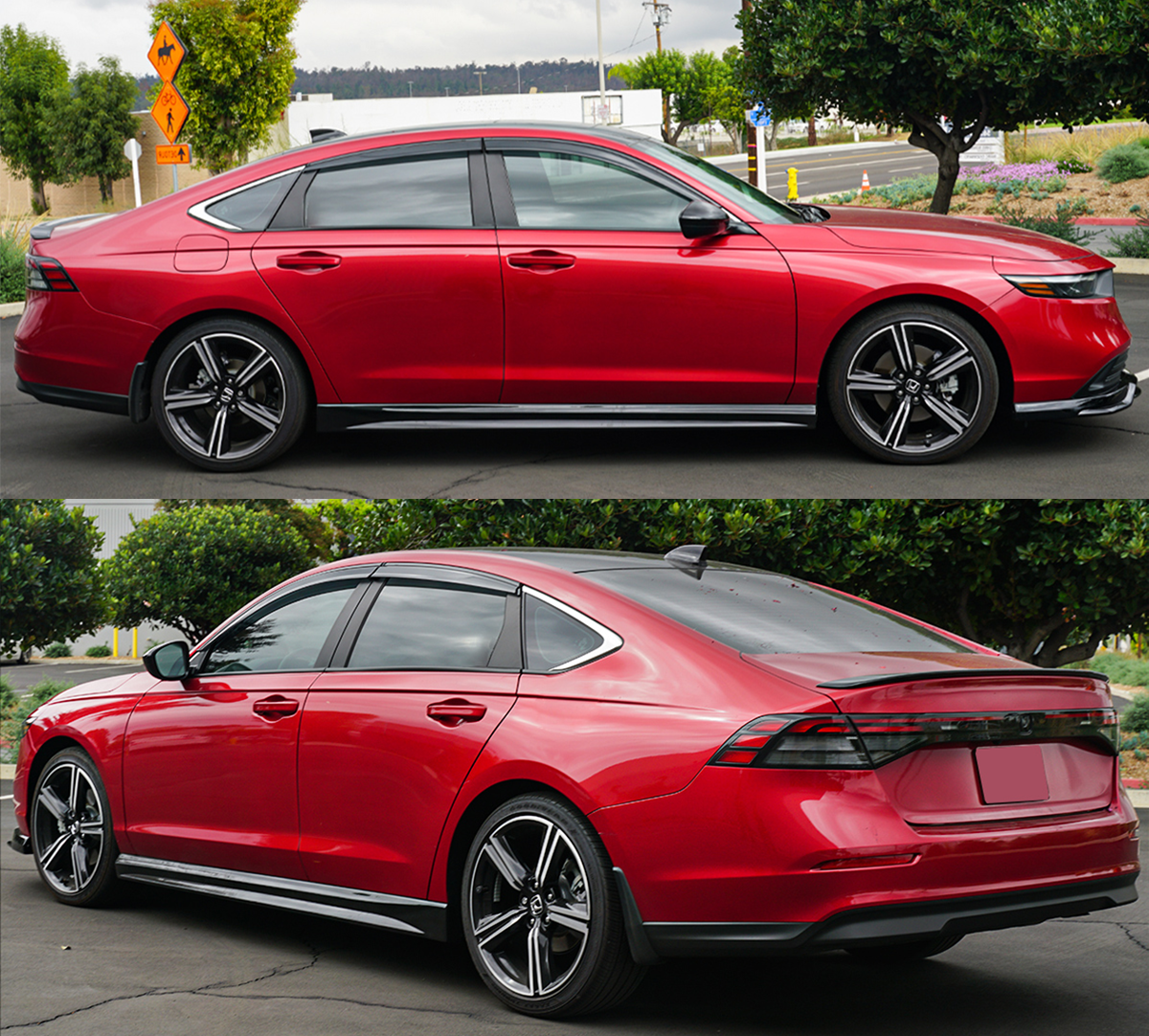 All Black Window Visors [for 2022+ Honda Accord]